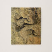 Puzzle Baby African Elephant, Loxodonta Africana, (Vertical)