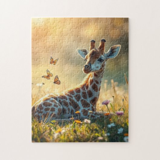 Puzzle Baby Giraffe au soleil (Vertical)