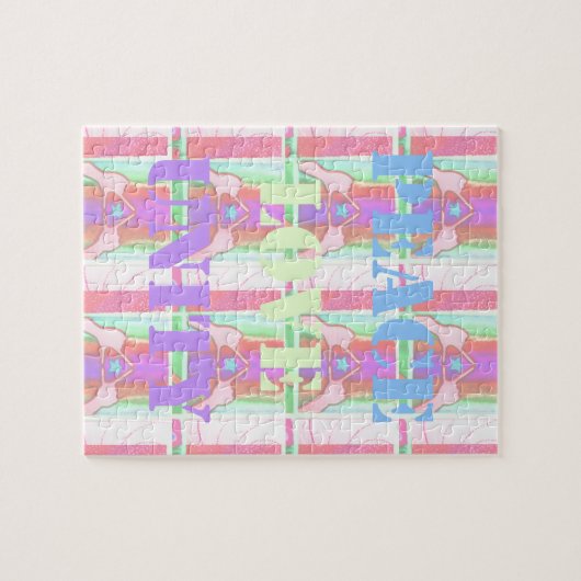 Puzzle Baby Kids Peace Love Unity Hakuna Matata design.p (Horizontal)