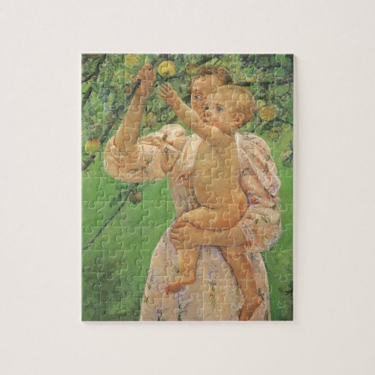 Puzzle Baby Reaching for an Apple par Mary Cassatt (Vertical)