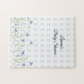 Puzzle Baby Shower Fleur Sauvage (Horizontal)