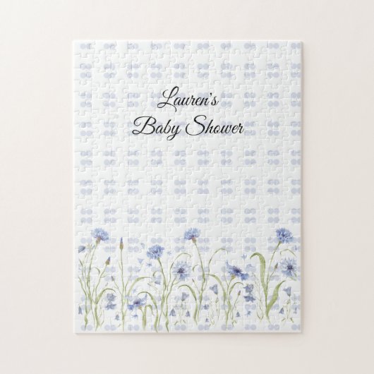 Puzzle Baby Shower Fleur Sauvage (Vertical)