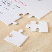 Puzzle Baby shower personnalisé mignon simple (Côté)