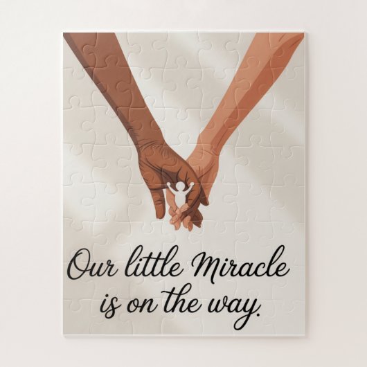 Puzzle Baby shower pour deux mamans (Vertical)