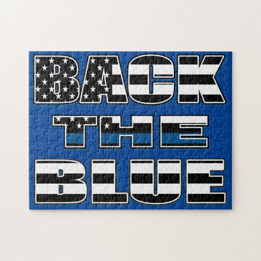 Puzzle Back The Blue - Soutenez la police (Horizontal)