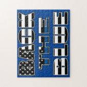 Puzzle Back The Blue - Soutenez la police (Vertical)