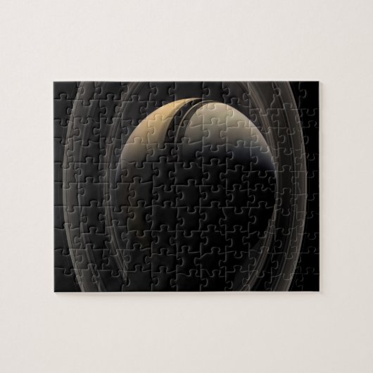 Puzzle Backlit Saturn from Cassini Orbiter (Horizontal)