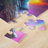 Puzzle Bad Chat Avec Arme, Futuriste Astronaut Sci-Fi Cha (Côté)