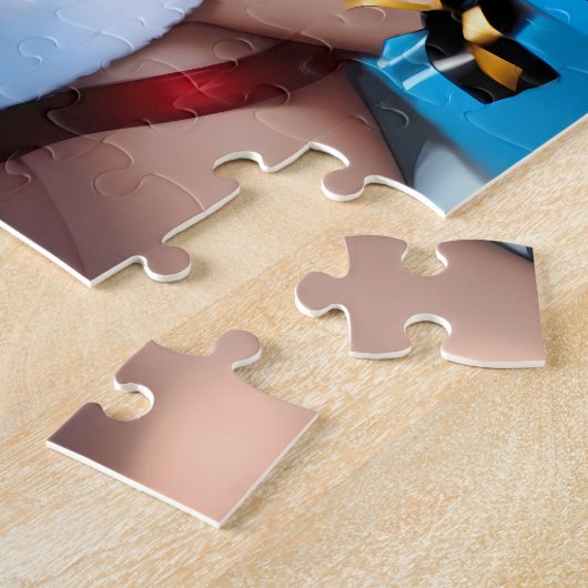 Puzzle Bad Dirty Père Noël offre des cadeaux par une chem (Côté)