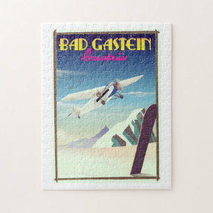 Puzzle Bad Gastein Autriche Snowboard poster