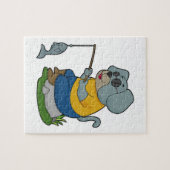 Puzzle Baguette de pêche du chien (Horizontal)