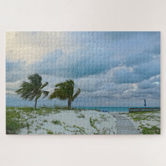 Puzzle Bahama Breezes au coucher du soleil, affiche de Tr (Horizontal)