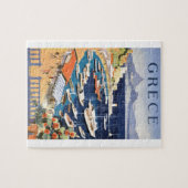 Puzzle Baie 1955 de la Grèce Athènes d'affiche de voyage (Horizontal)