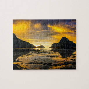 Puzzle Baie d'El Nido au coucher du soleil