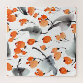 Puzzle Baies, aquarelle feuille, illustration d'encre, co (Horizontal)