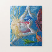 Puzzle Baignade avec poissons tropicaux (Vertical)