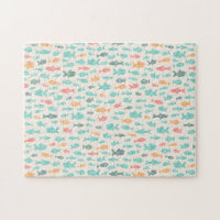 Baignade Cute Poisson Mer Nautique Motif difficile