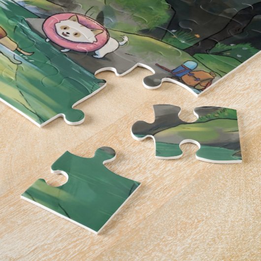 Puzzle bain de printemps (Côté)