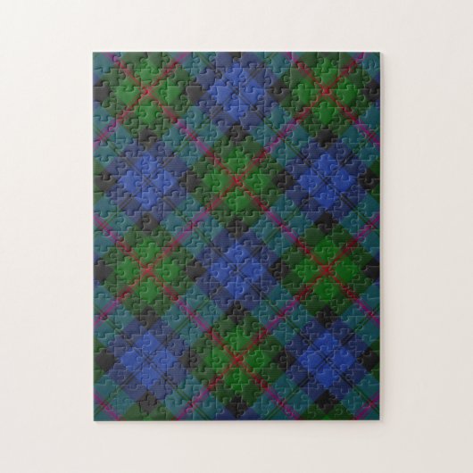 Puzzle Baird Tartan Plaid Motif (Vertical)