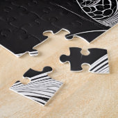 Puzzle Baiser d'amour secret noir et blanc (Côté)