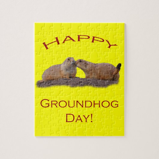 Puzzle Baiser de jour de Groundhog (Vertical)