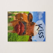 Puzzle Baiser de vache ! Mignon et amusant ! (Horizontal)