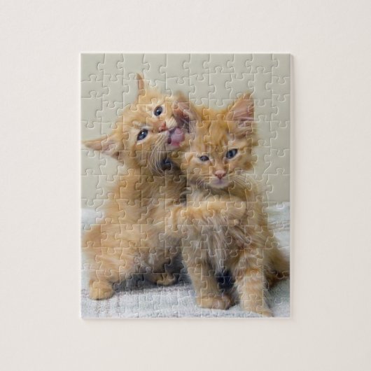 Puzzle Baiser et serrer les chatons (Vertical)