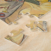 Puzzle Baiser le Père Noël Vintage Noël (Côté)