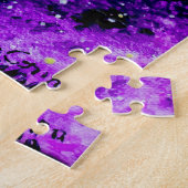 Puzzle Baiser lesbien en bleu et violet (Côté)
