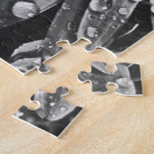 Puzzle Baisses de scintillement de pluie sur la fleur de (Côté)