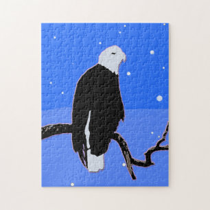 Puzzle Bald Eagle en hiver - Art original de la faune