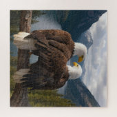 Puzzle Bald Eagle Protecting His Mate (Horizontal)