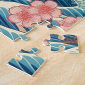 Puzzle Baleia Celestial entre Cerejeiras – Arte IA (Côté)