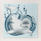 Puzzle Baleine Béluga Bleue (Vertical)