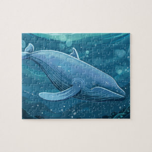 Puzzle Baleine bleue