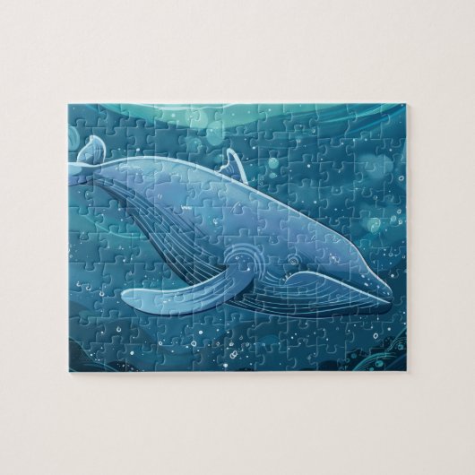 Puzzle Baleine bleue (Horizontal)