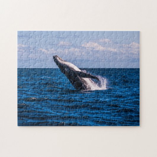 Puzzle Baleine de bosse ouvrant une brèche outre du (Horizontal)