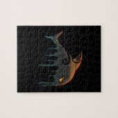 Puzzle baleine noire Halloween (Horizontal)