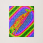 Puzzle baleine psychédélique souriante (Vertical)