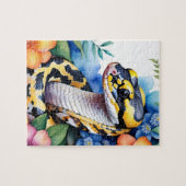 Puzzle Ball Python Snake Family Pet Portrait (Horizontal)