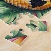 Puzzle Ball Python Snake Family Pet Portrait (Côté)