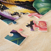 Puzzle Ball Python Snake Family Pet Portrait (Côté)