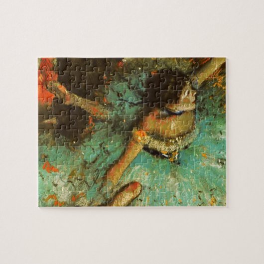 Puzzle Ballerina Dance Green Dancer Edger Degas Peinture (Horizontal)