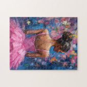 Puzzle Ballerina dans un Tutu rose chaud (Horizontal)