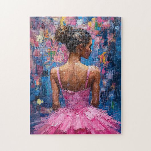 Puzzle Ballerina dans un Tutu rose chaud (Vertical)