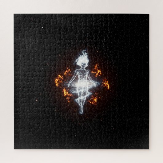Puzzle Ballerina flamboyante Bell dans l'espace extra-atm (Vertical)