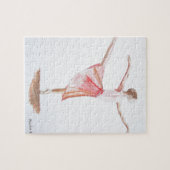 Puzzle Ballerina rose fille aquarelle danseuse fille ball (Horizontal)