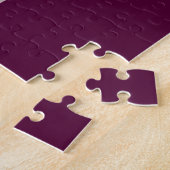 Puzzle Ballerine dans personnalisable pourpre et blanc (Côté)