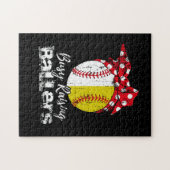 Puzzle Ballers d'ascension occupés softball de baseball (Horizontal)