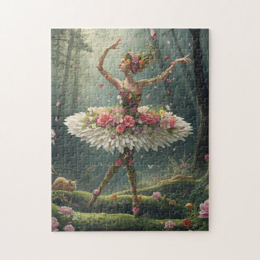 Puzzle Ballet Floral dans la Forêt Enchantée (Vertical)